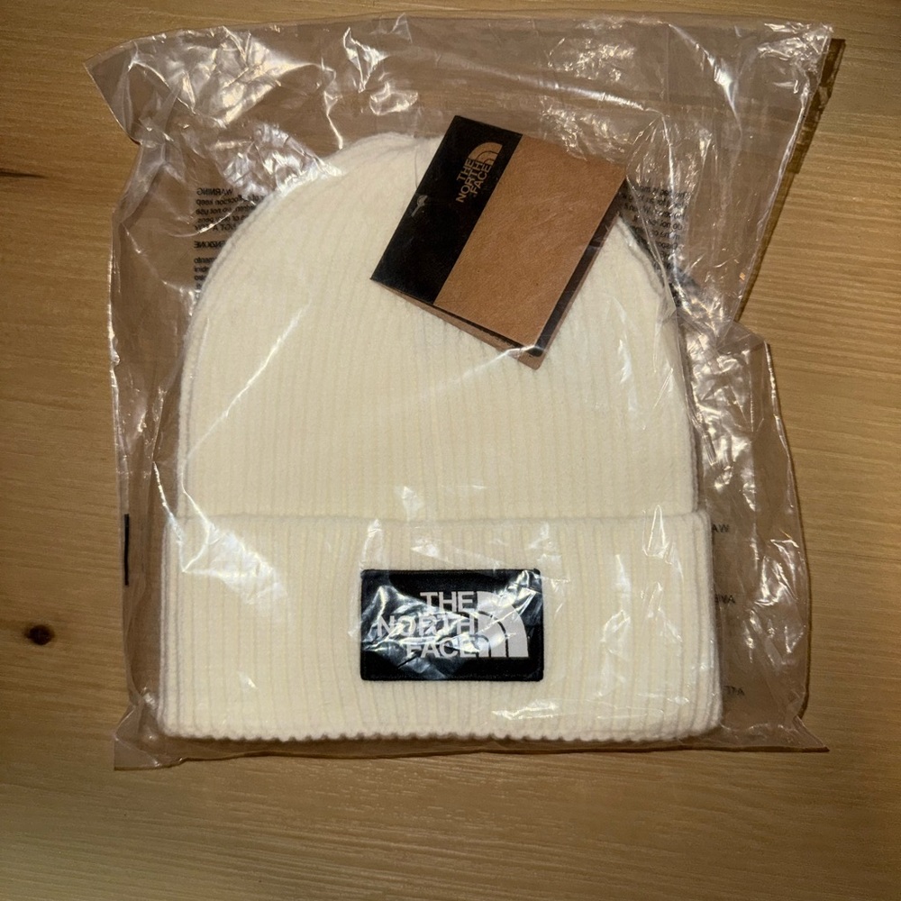The North Face White Knit Beanie